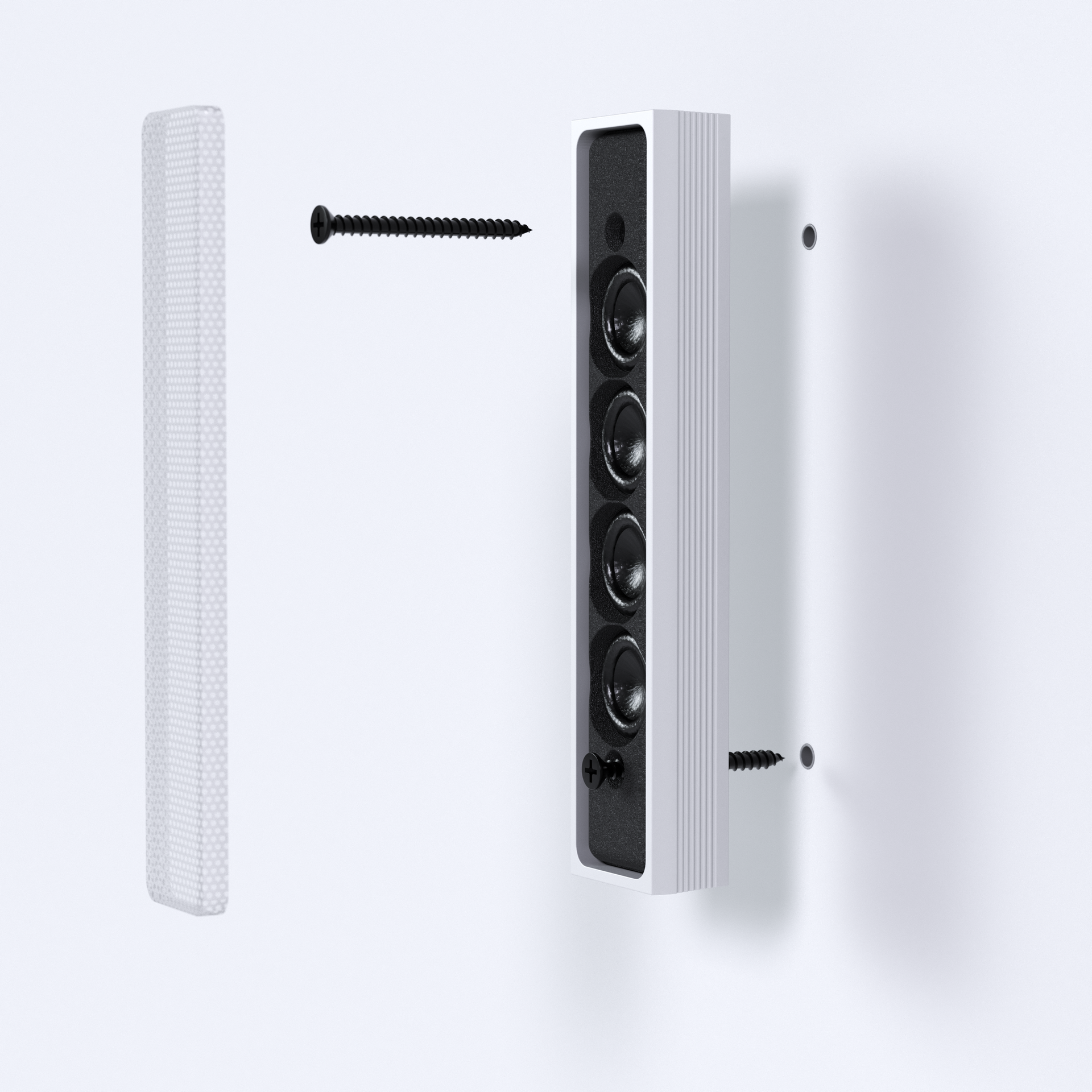 ECLER MIA40-WH MIA-Series Column Speaker 4x0.5 weiss