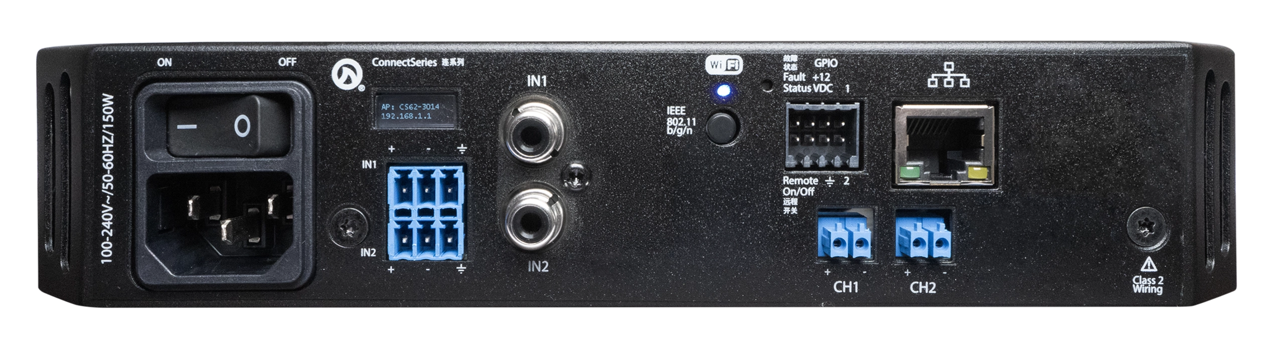 LEA Professional CS62       2x60W intelligent Amplifier, Halfrack