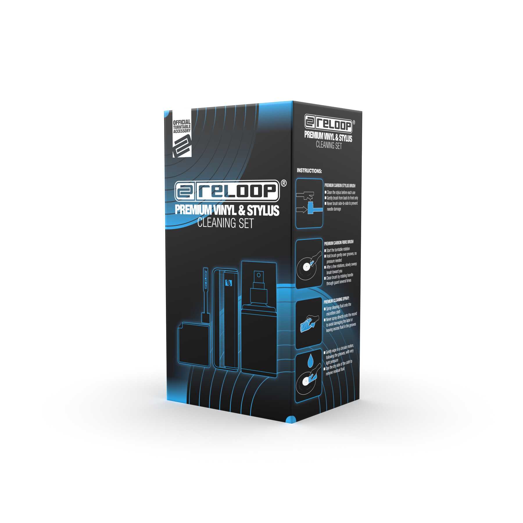RELOOP Premium Vinyl & Stylus Cleaning Set