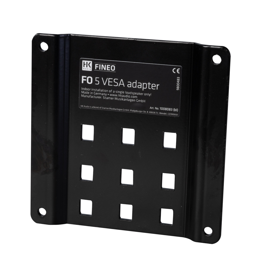 HK AUDIO FINEO FO5 Adapter Plate  Black