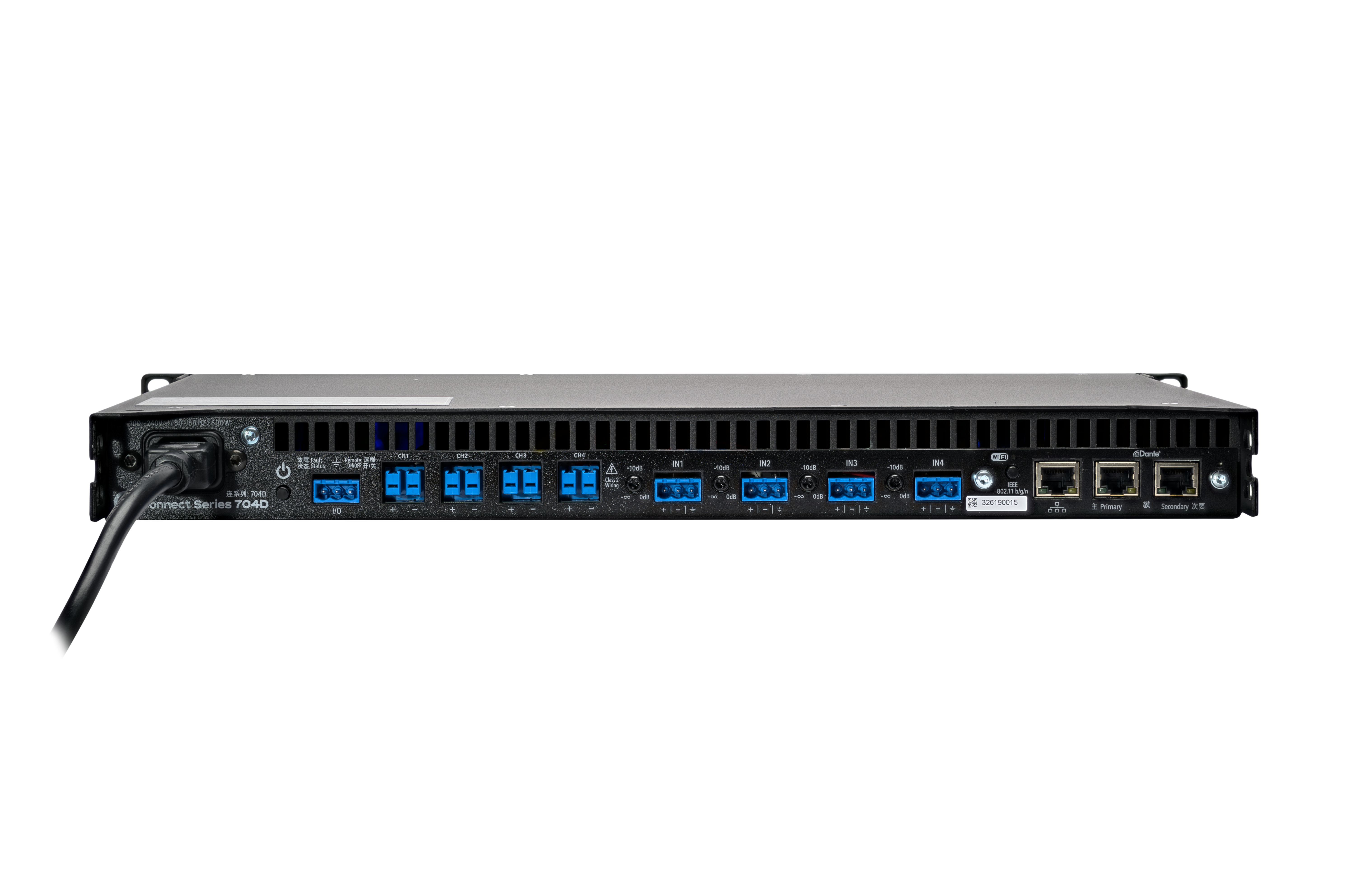 LEA Professional CS704D-ADSP     4x700W Dante™,AES67 intelligent Amplifier