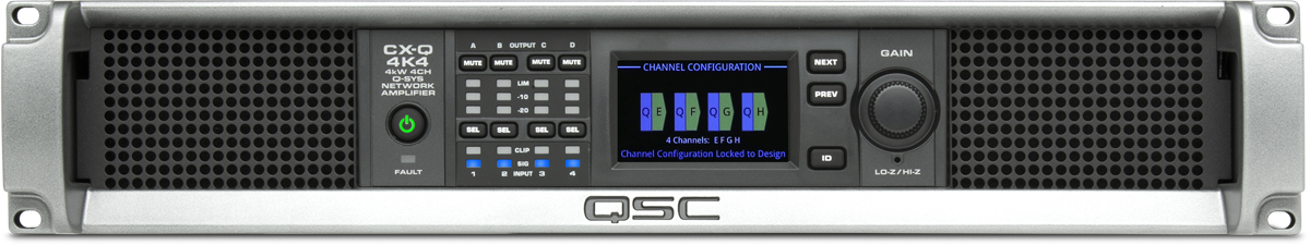 QSYS™ CXQ 4K4      4 x 1500W Network-Amplifier