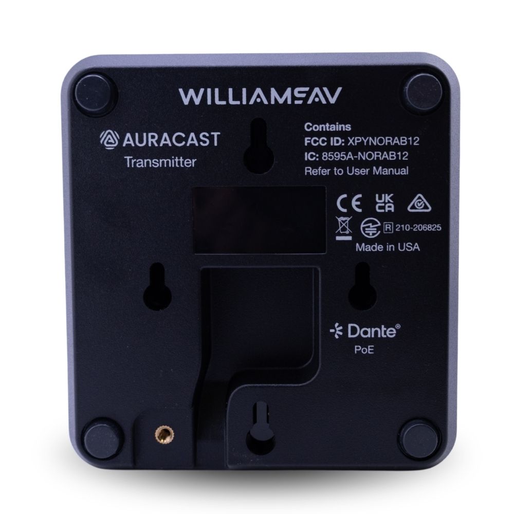 WILLIAMS AV Infinium™ BA T1BK Auracast™ Transmitter Black