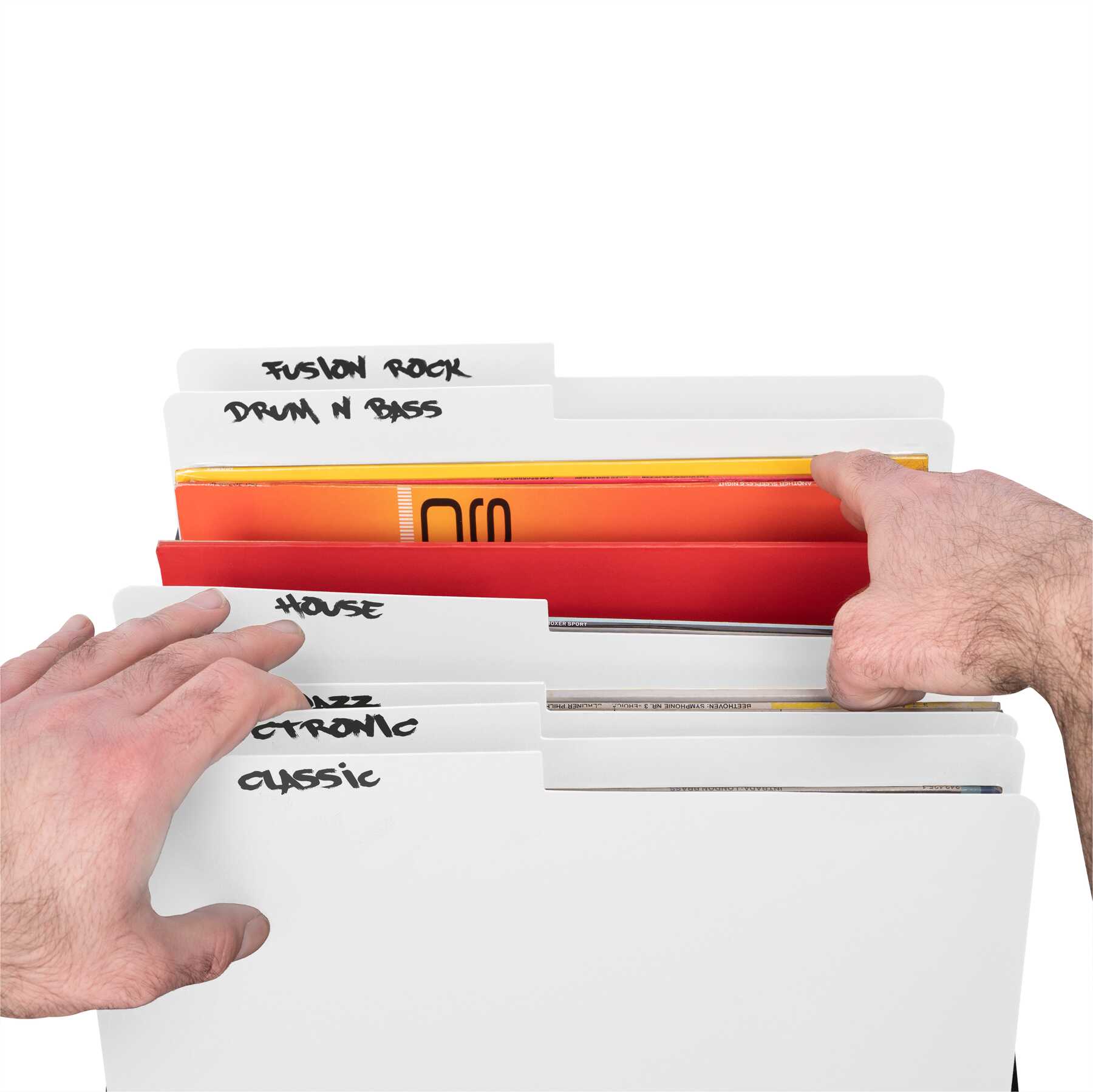 GLORIOUS Vinyl Divider White Set (6Stk.)