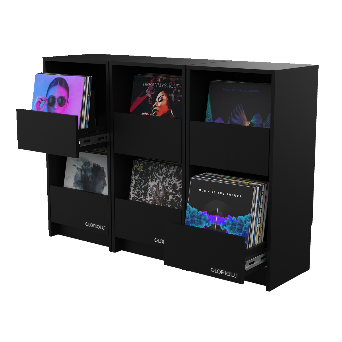 GLORIOUS Vinyl Vault Black