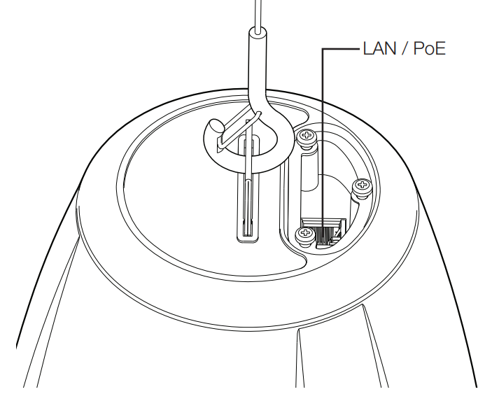 QSYS™ NL P4 BK     PoE Pendant Lautsprecher