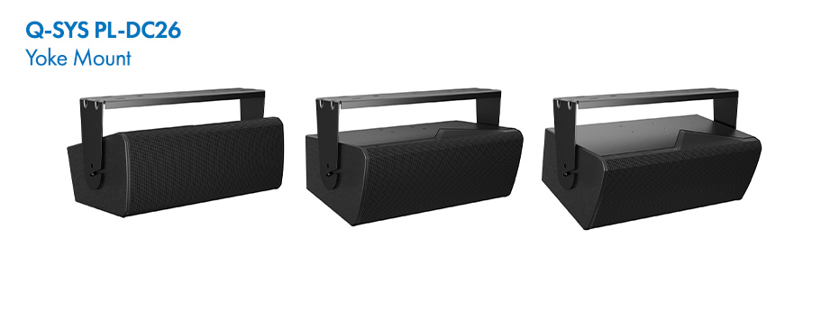 QSYS™ PL-Series PL-DC26 Black     Point Source Loudspeaker