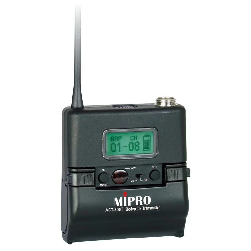 MIPRO 700-Series ACT700T-V2 (6UA)  Bodypack Transmitter Wideband