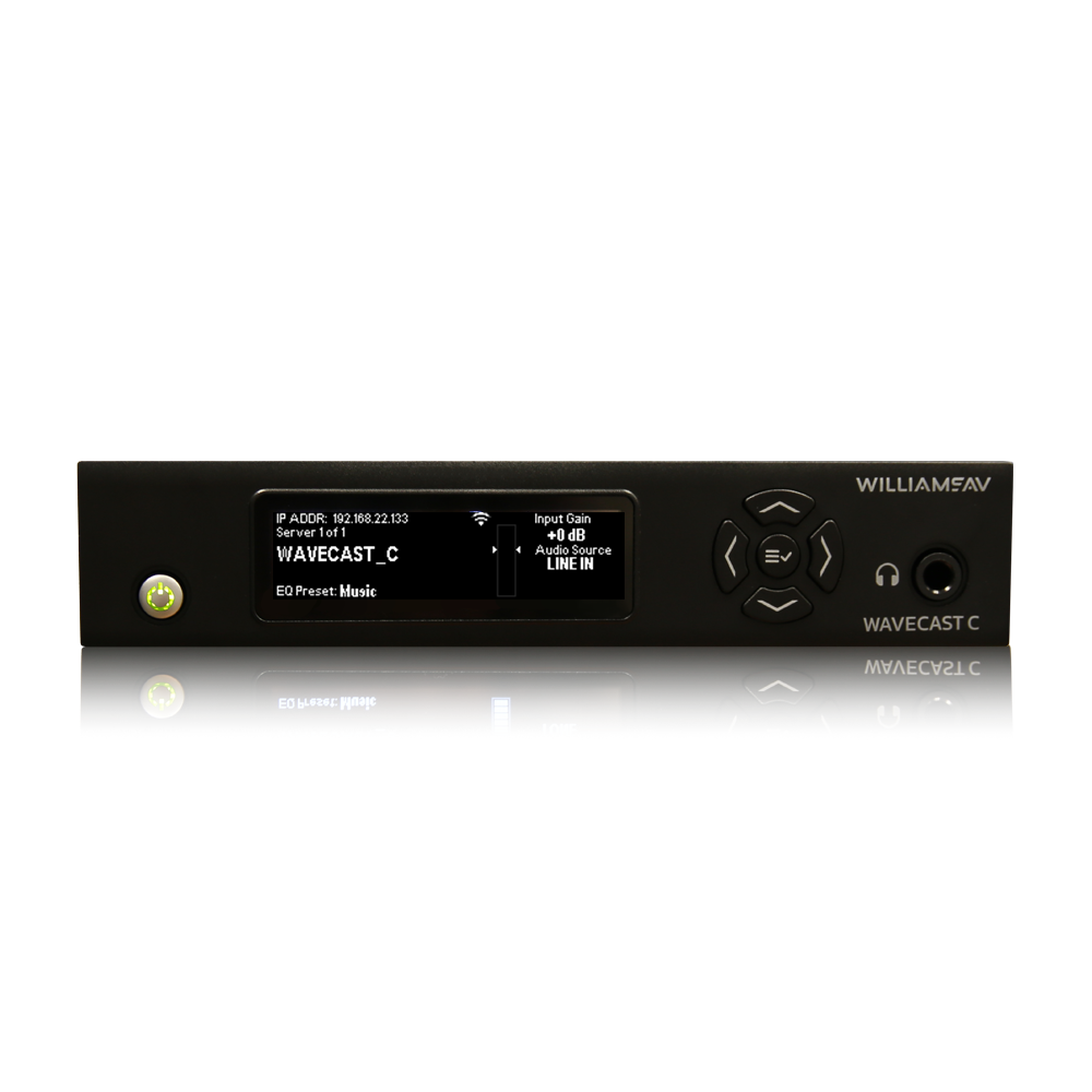 WILLIAMS AV WaveCast WF T5CD  Wi-Fi Assistive Listening System Dante™/AES67
