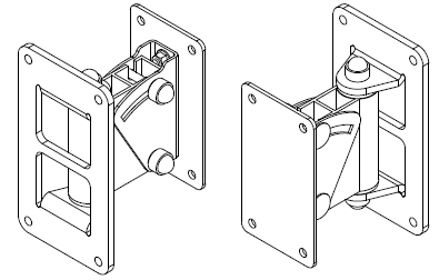 HK AUDIO SI-Series Accessories Schwenk- und Neigehalterung für 1 x P10 Signalweiss