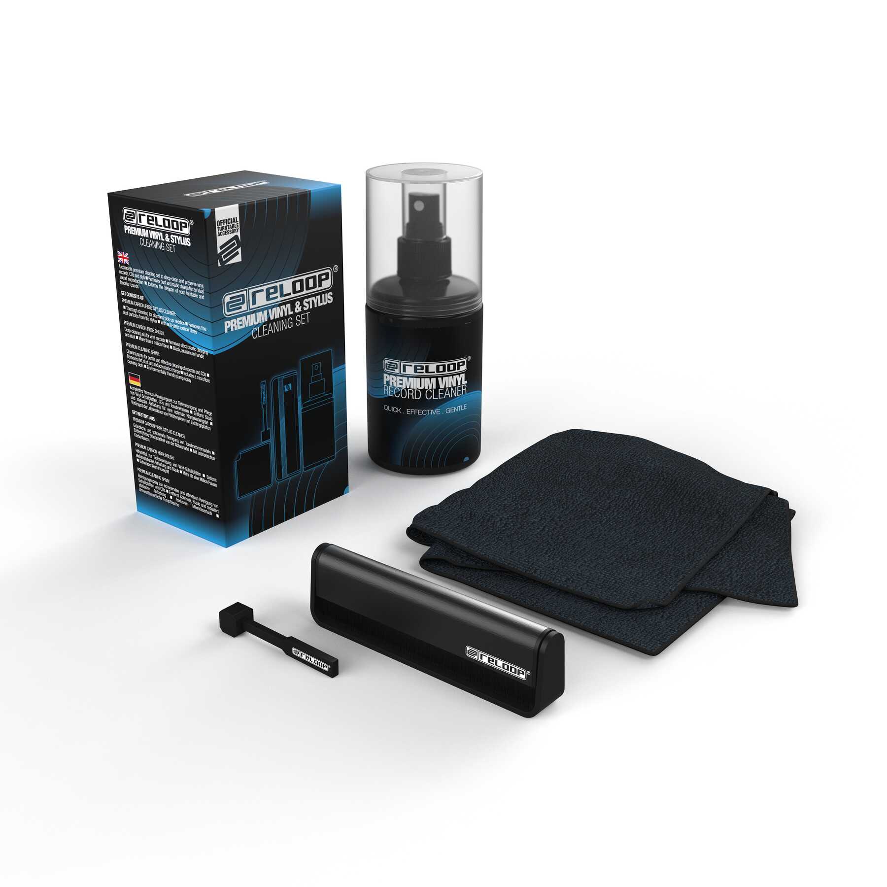 RELOOP Premium Vinyl & Stylus Cleaning Set