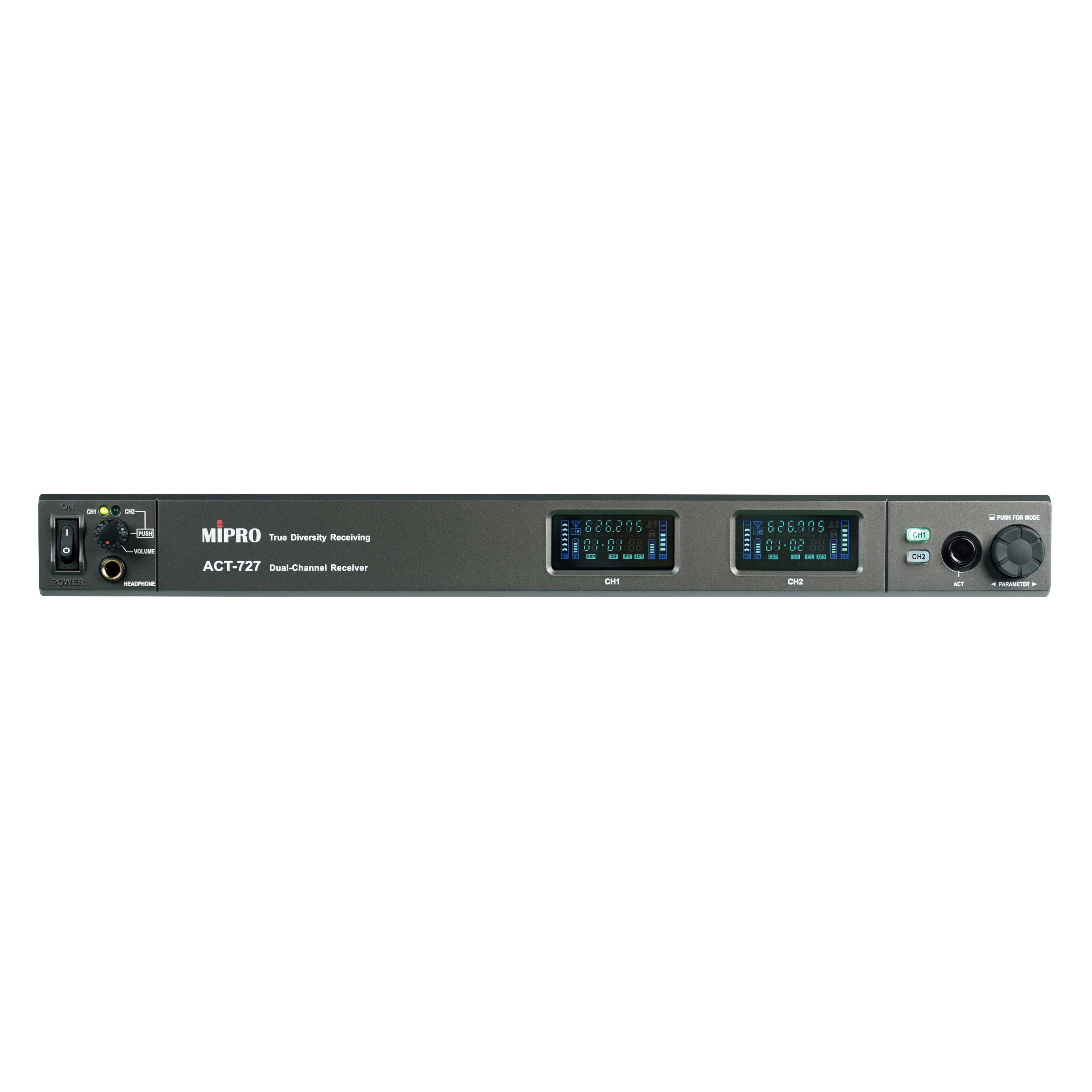 MIPRO 700-Series ACT727 (5UA)  Dual Receiver 72MHz