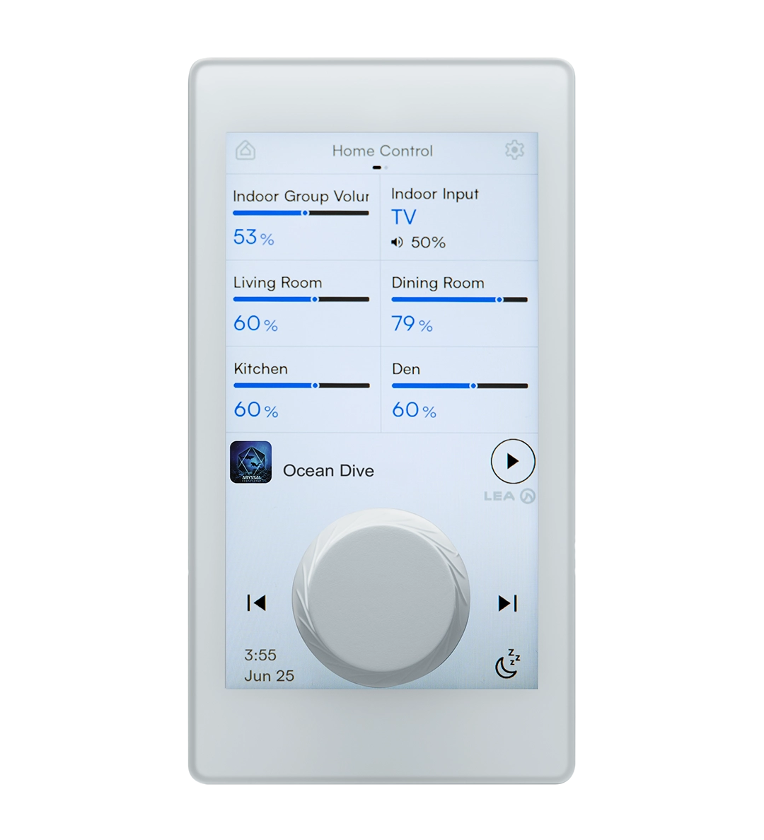 LEA Professional CS GLASS Wallcontroller PoE, weiss