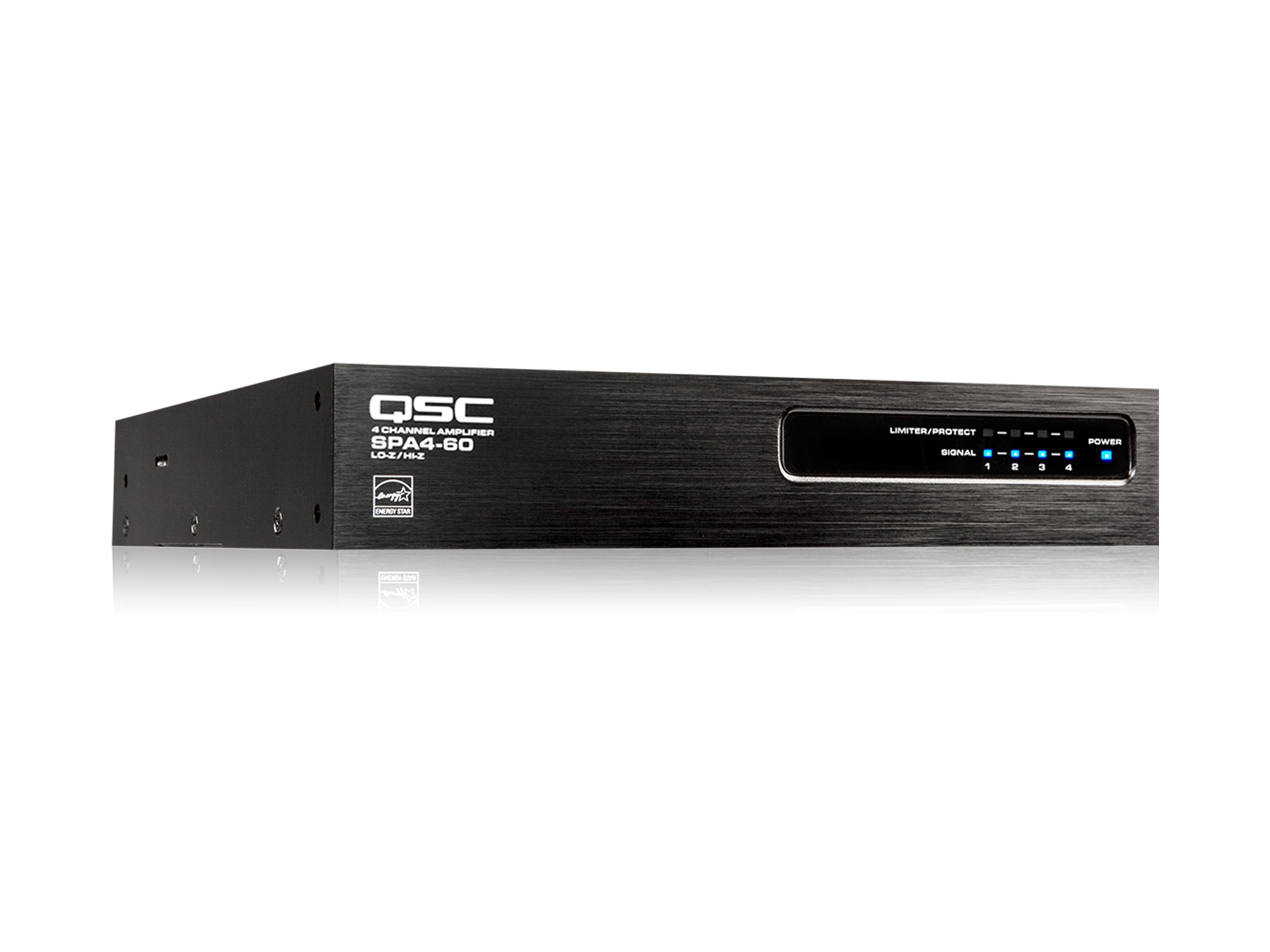 QSYS™ SPA4-60             4x60W Amplifier / 2x250W/100Volt