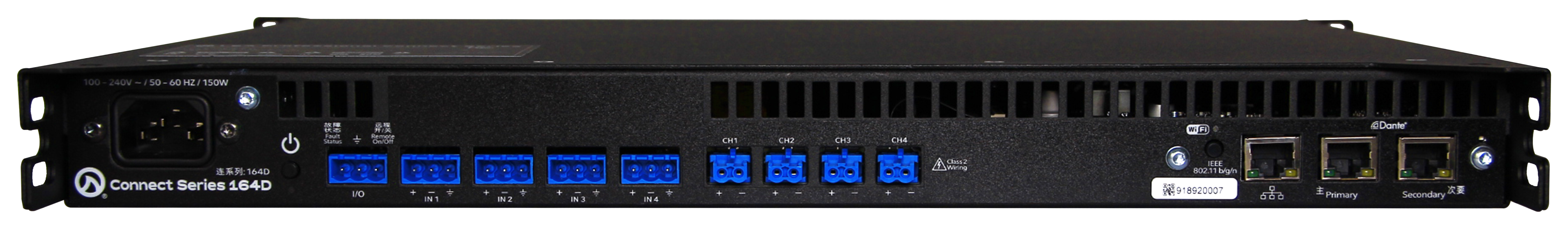 LEA Professional CS 164D     4x160W; Dante™ intelligent Amplifier