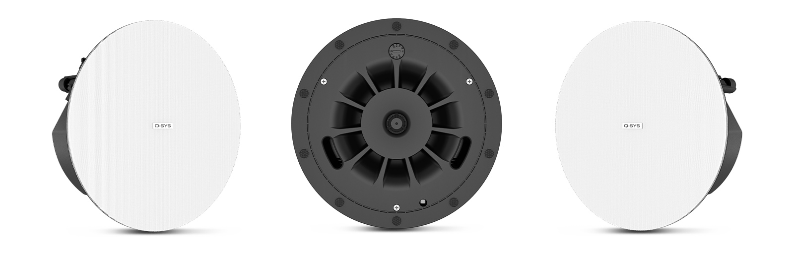 QSC AD C4T LP ZB White     Acoustic Design™ Low Profile Ceiling Mount Speaker