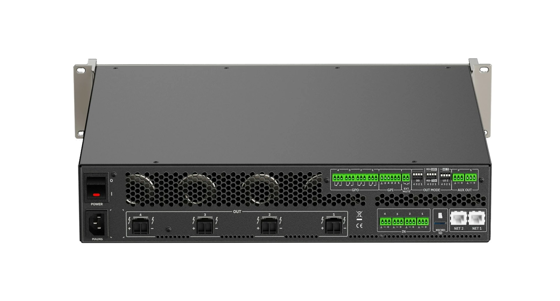 ECLER VIDA24Q   4CH 2400W DSP Dante/AES67 Amplifier