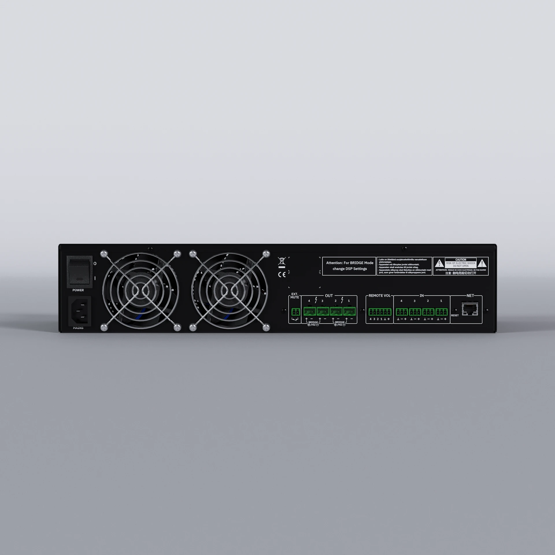 ECLER HADA4B150     4x124W DSP Amplifier