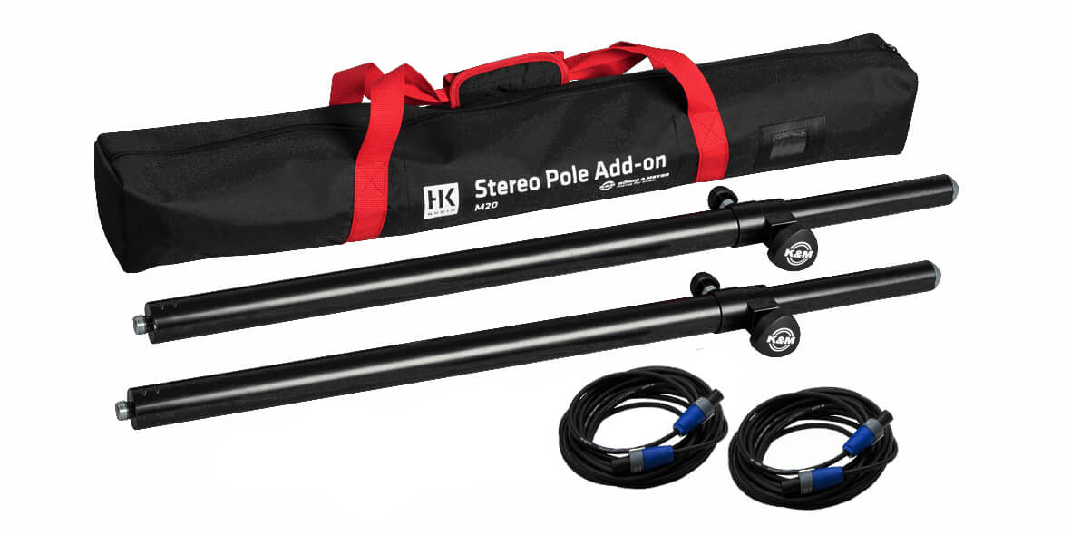 HK AUDIO Zubehör K&M STEREO M20 Pole Add-on Speakon