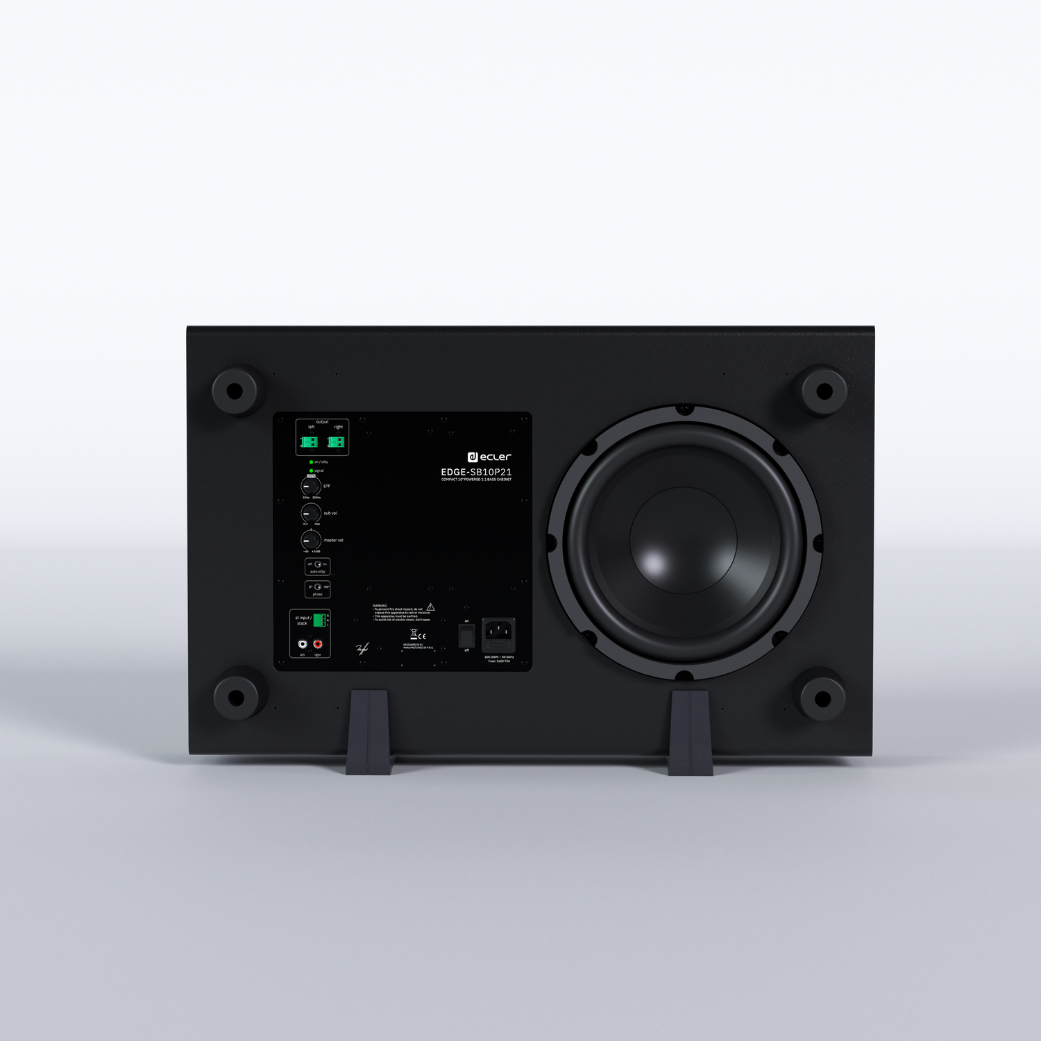 ECLER EDGE SB10P21 Powered 1x10" Subwoofer Black