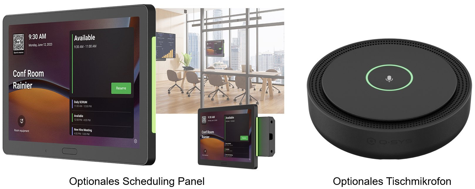 Q-SYS™ RoomSuite Collaboration Komplettsystem, RS-CB-MTRW-B