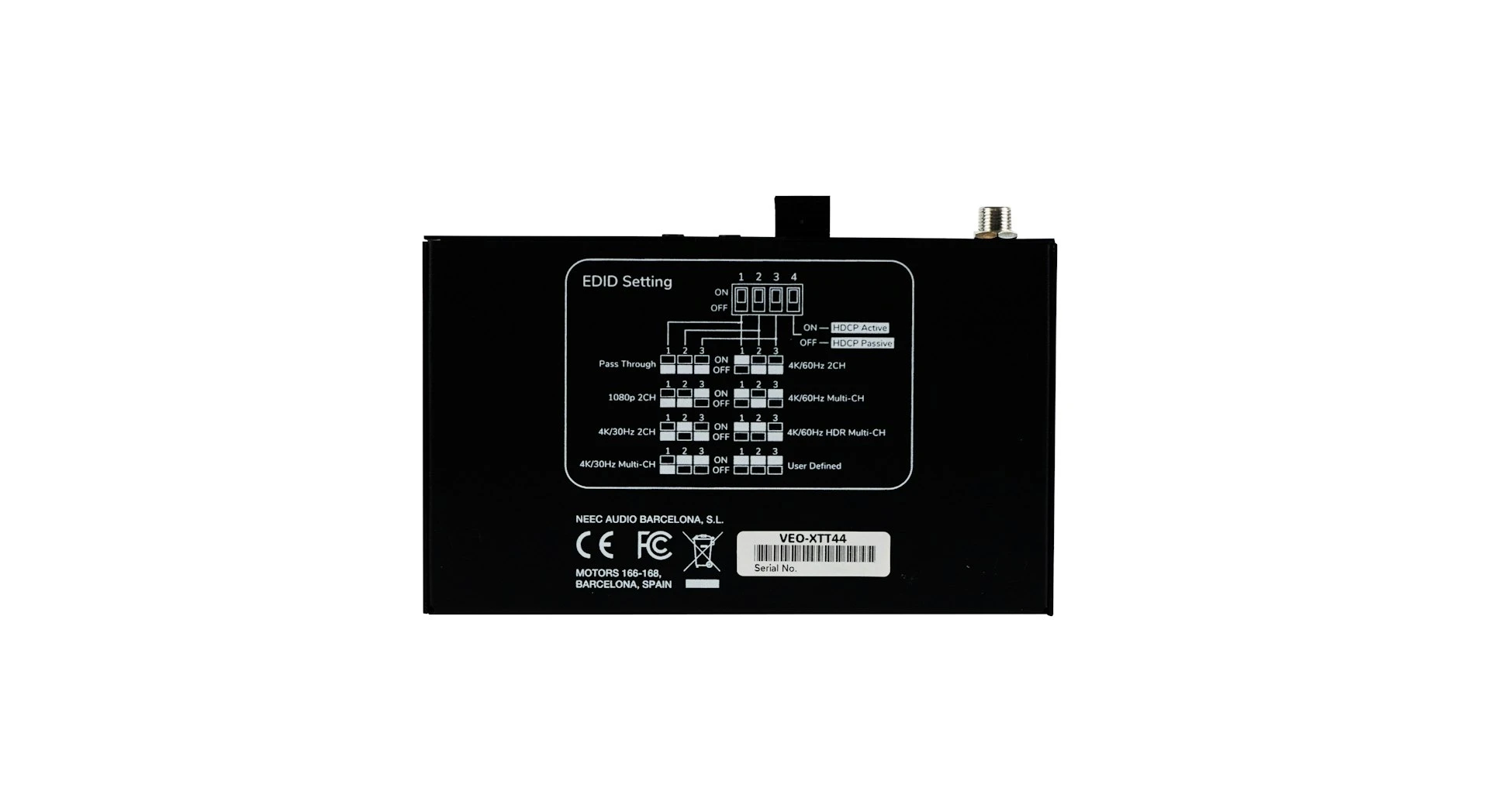 ECLER Video VEO-XTT44      HDbaseT Transmitter