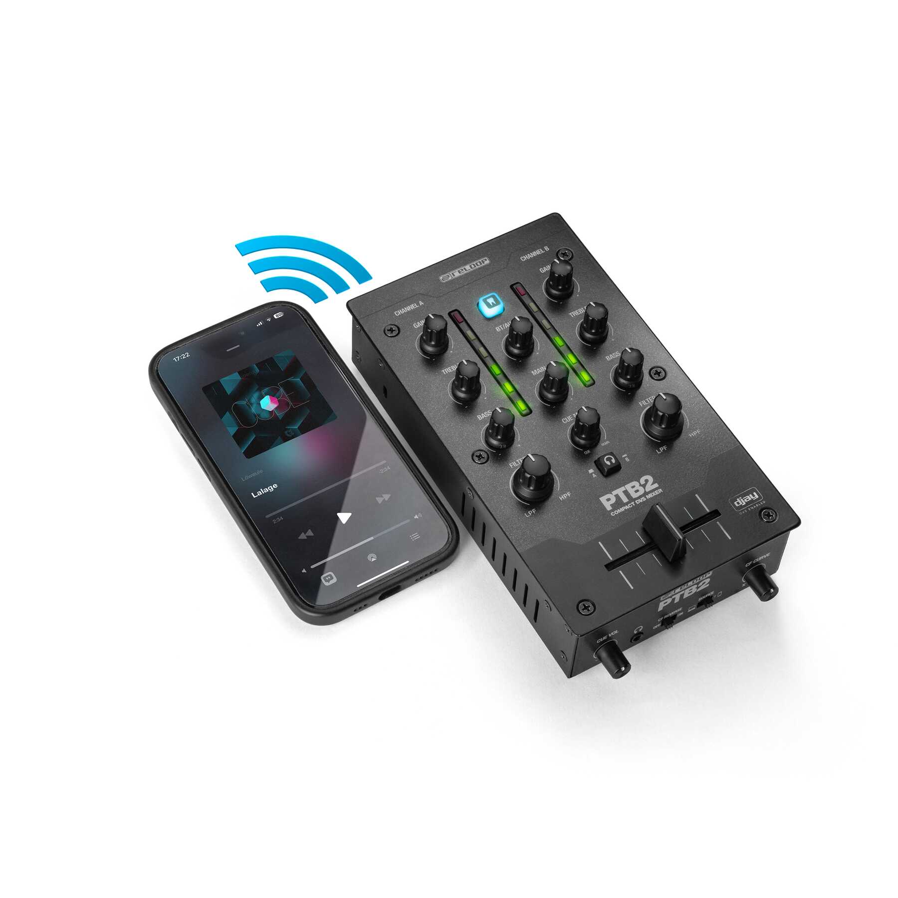 RELOOP PTB2 Portable 2+1 DJ Mixer
