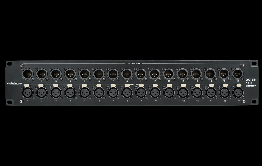 VIOLET AUDIO DX16B - 16-Kanal, 3-fach passiver Audio-Signal-Splitter