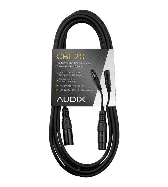 AUDIX Accessories CBL-20 Cable XLR-XLR