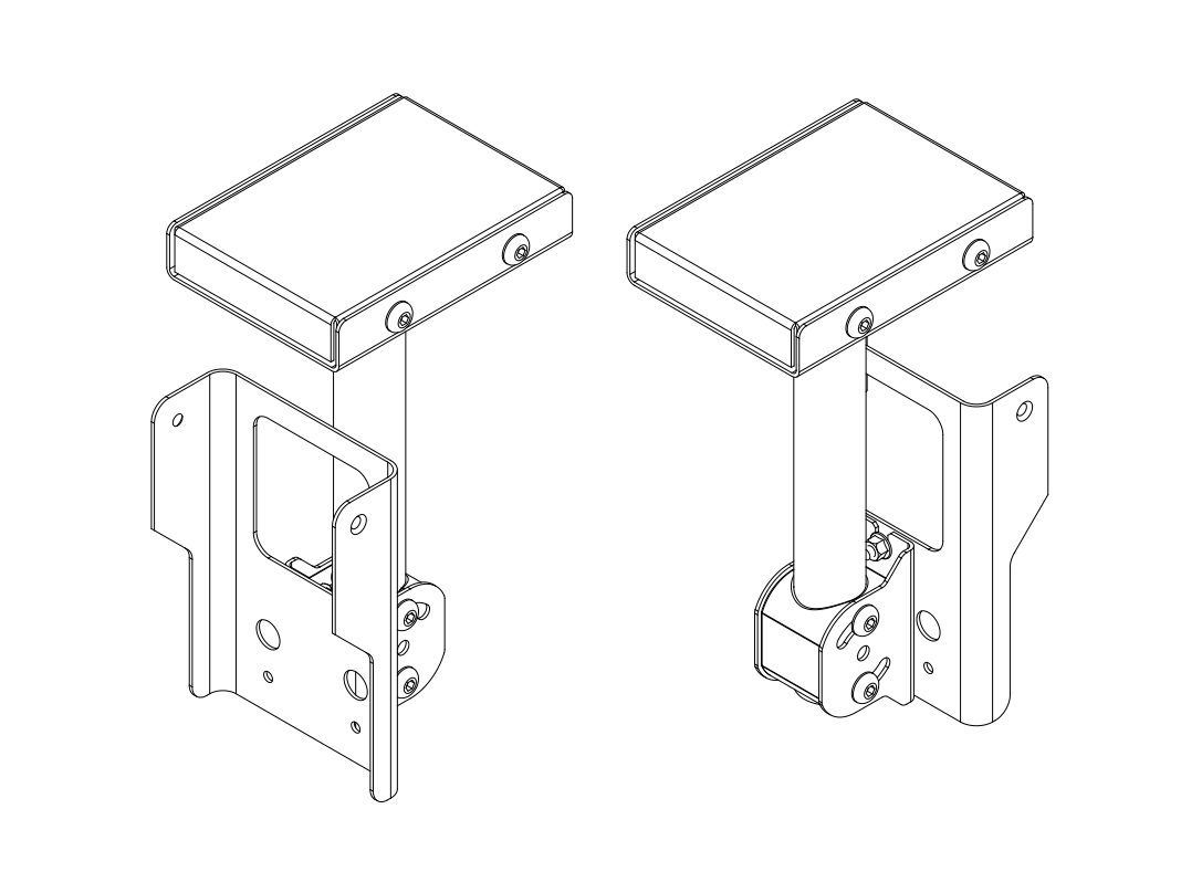 HK AUDIO SI-Series Accessories Deckenhalterung SET für 2 x P10 Schwarz