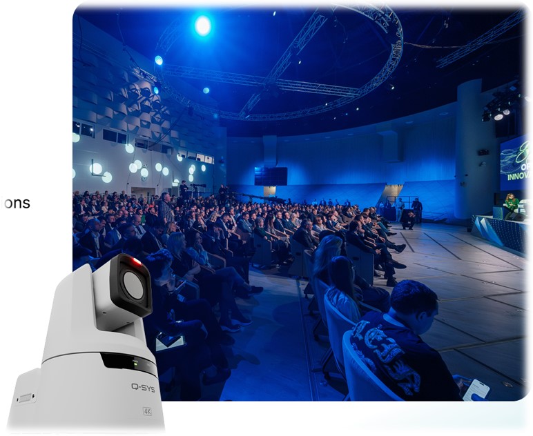 QSYS™ NC Pro15X BK     PTZ Network Conference Camera Black