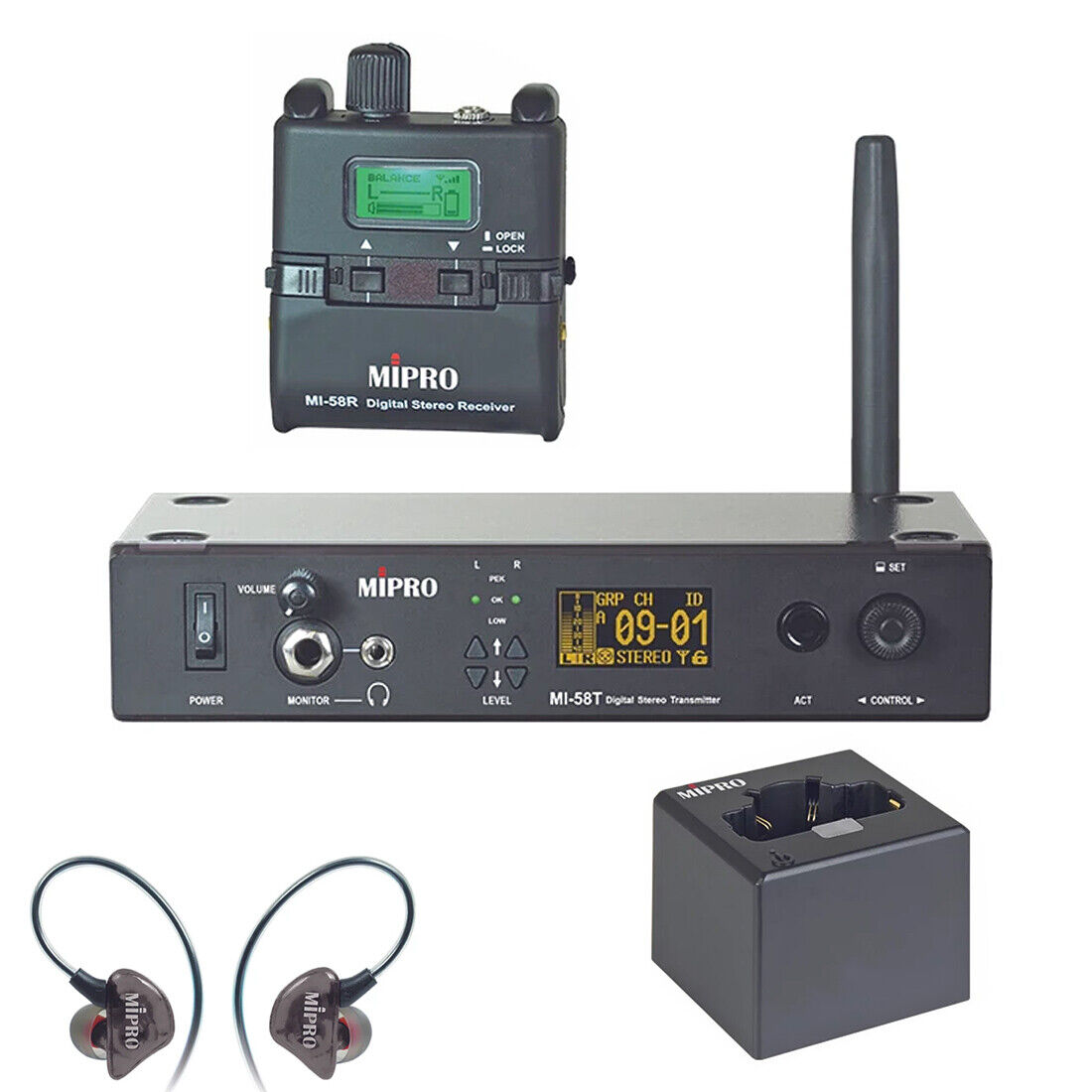 MIPRO MI-Series MI58RT   InEar SET 5.8GHz