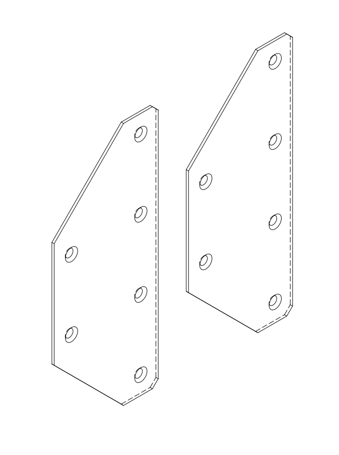 HK AUDIO SI-Series Accessories Deckenhalterung SET für 2 x P10 Schwarz