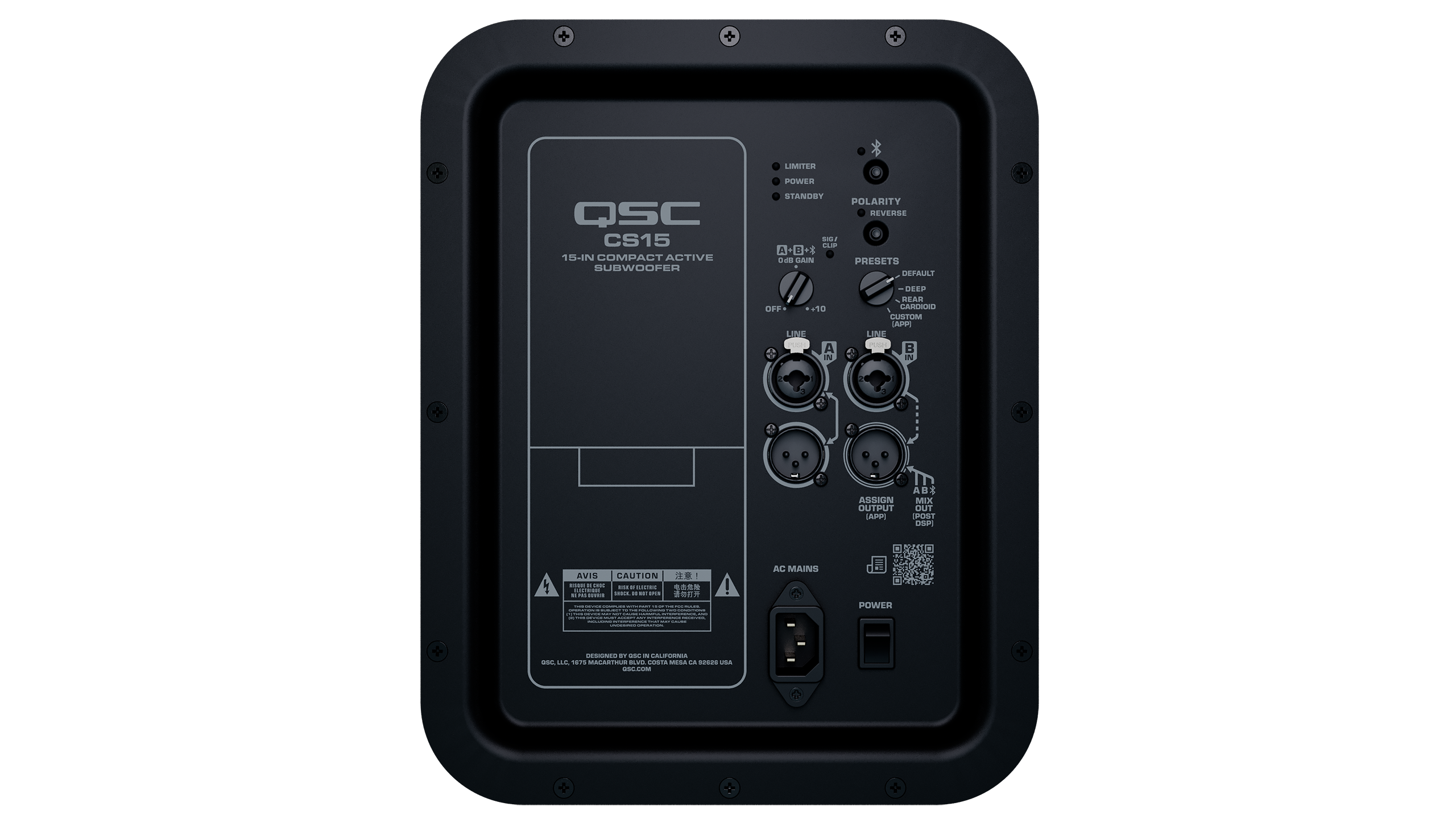 QSC Audio CS-Series CS15 Active Subwoofer