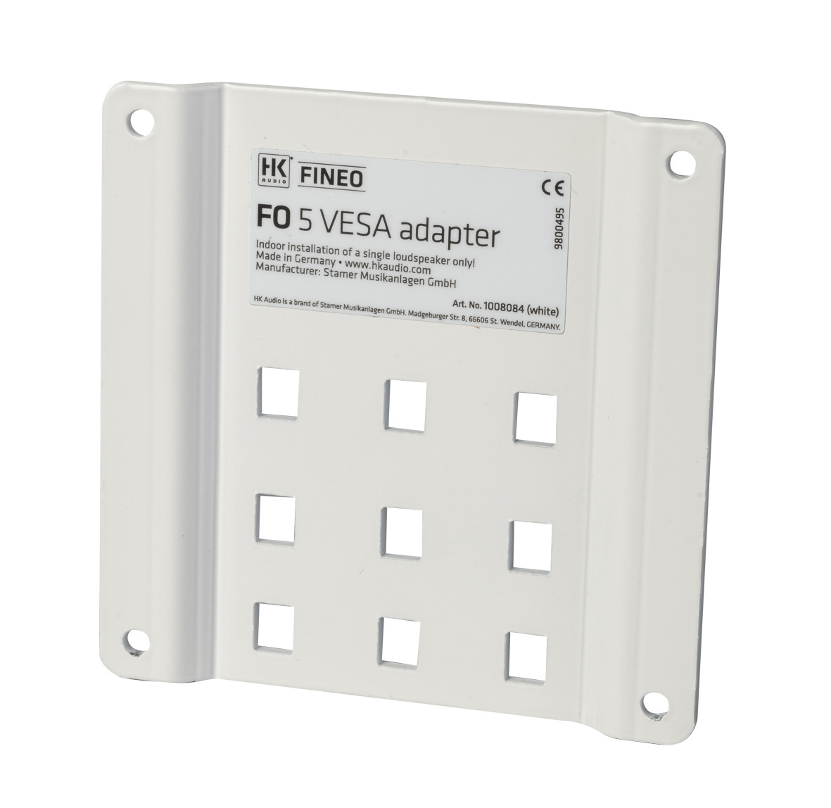 HK AUDIO FINEO FO5 Adapter Plate  White/RAL