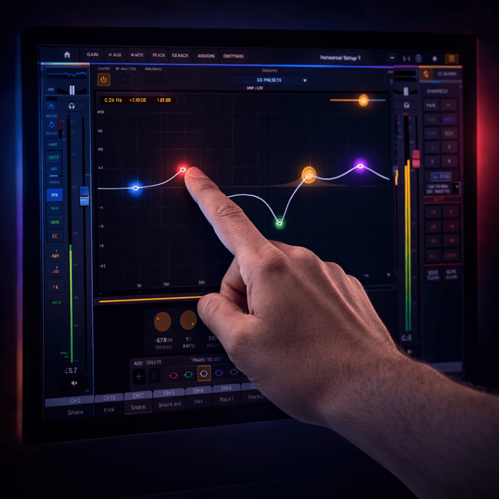 VIOLET AUDIO dMix 128 - 128 Channel High Performance Digitalmischpult