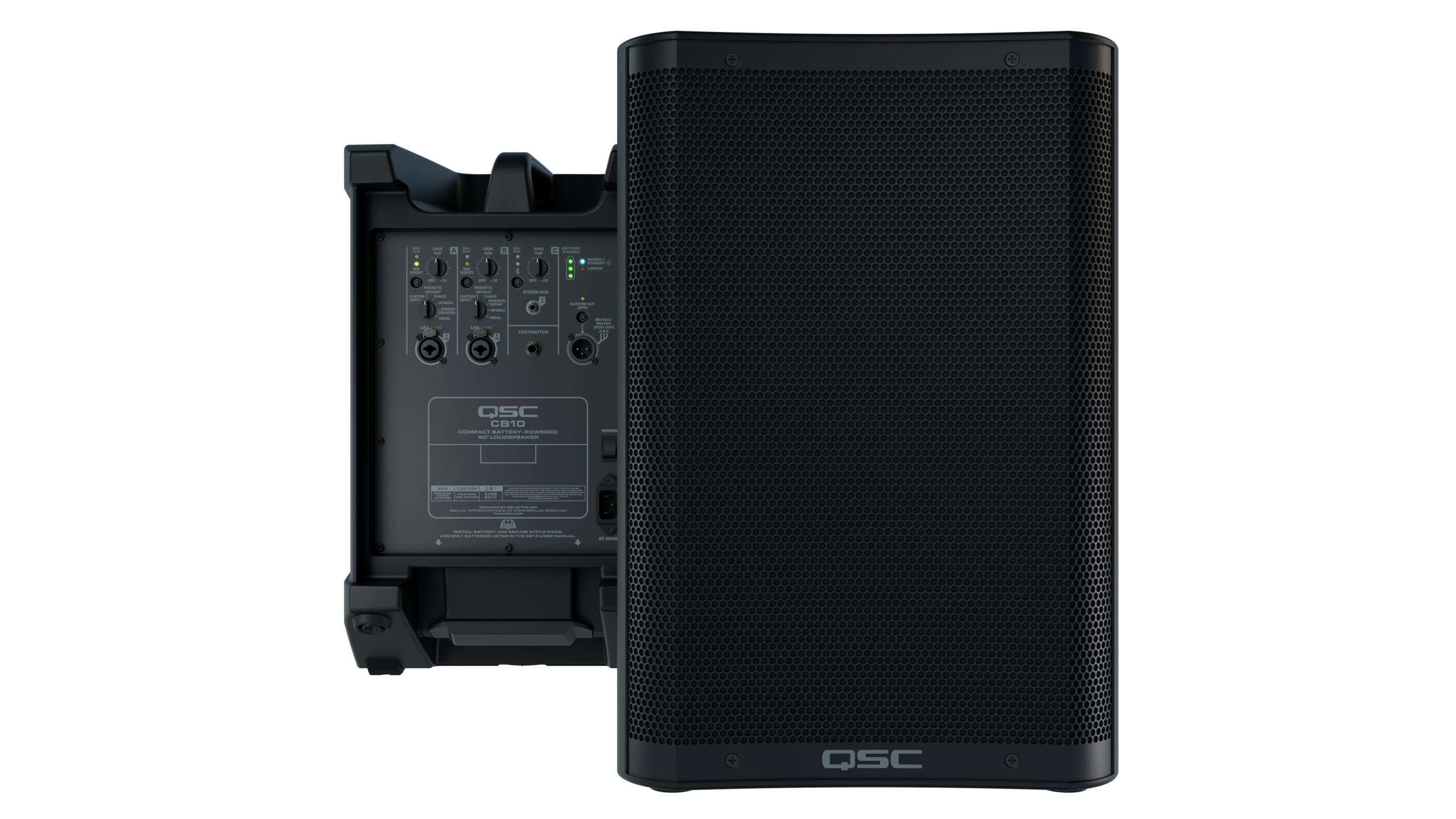 QSC CB-Series CB10 Compact Battery-Powered Loudspeaker