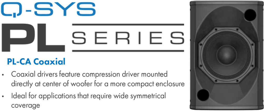 QSYS™ PL-Series PL-CA8 Coaxial Point Source Loudspeaker