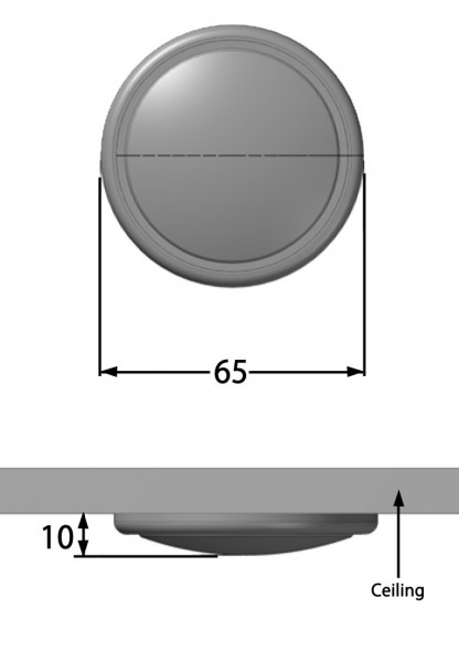 AUDIX M70W Decken-Einbaumikrofon Weiss