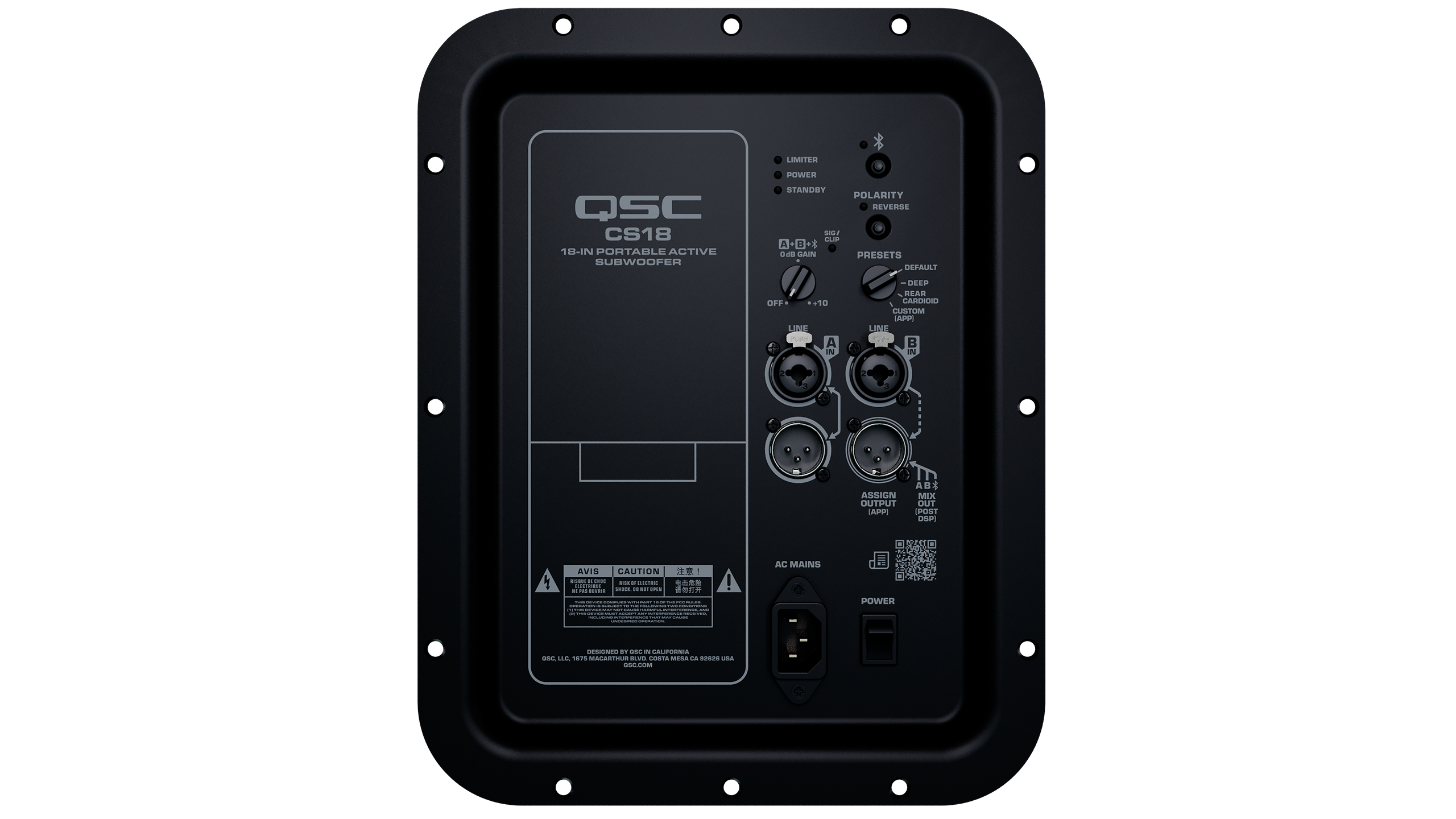 QSC Audio CS-Series CS18 Active Subwoofer
