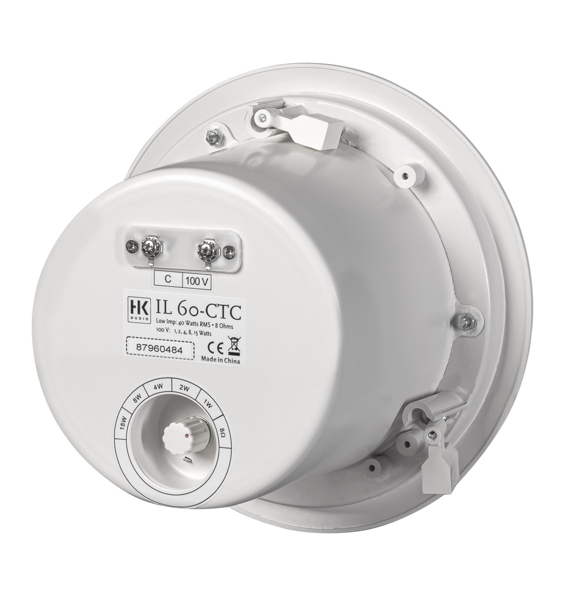 HK AUDIO IL60 CTC Ceiling Mount Speaker with Backcan white