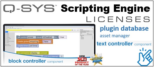 QSYS™ Software Lizenz SL-QSE-8N-P für Scripting