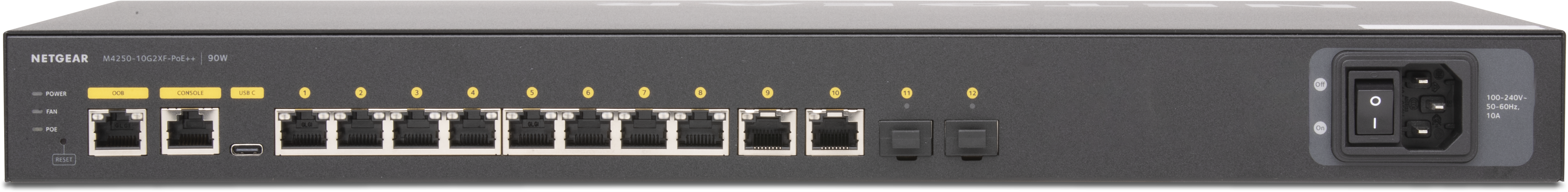 QSYS™ NS10-720++     10 Port Switch 720W PoE++