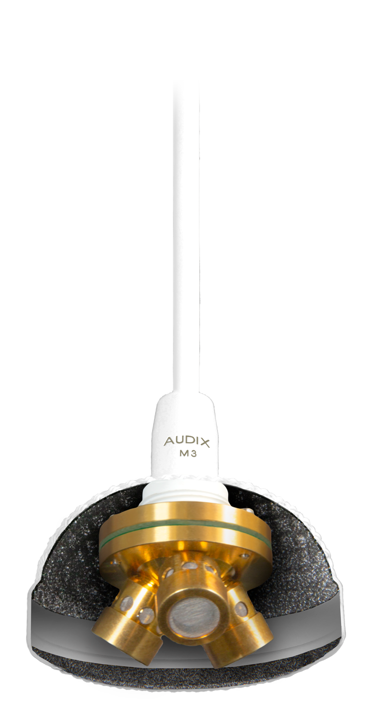 AUDIX M3 GDK Grey Tri-Element Deckenmikrofon DANTE™/AES67