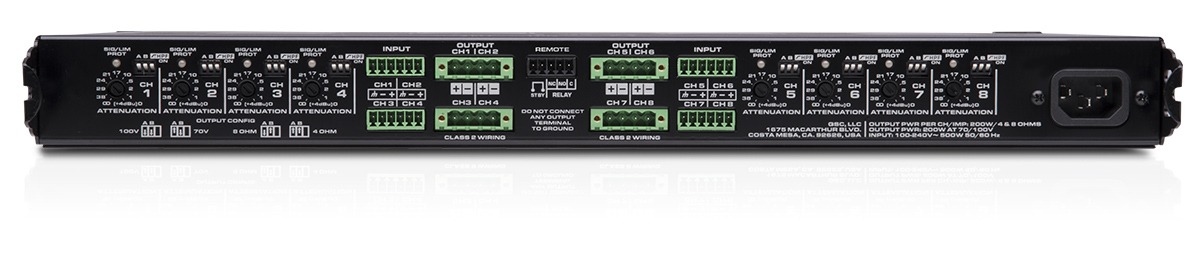 QSC MP-Series MPA80V          8x200W Amplifier