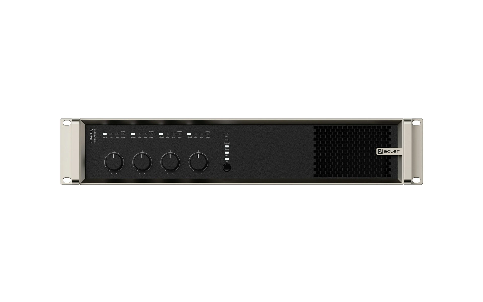 ECLER VIDA16Q   4CH 1600W DSP Dante/AES67 Amplifier