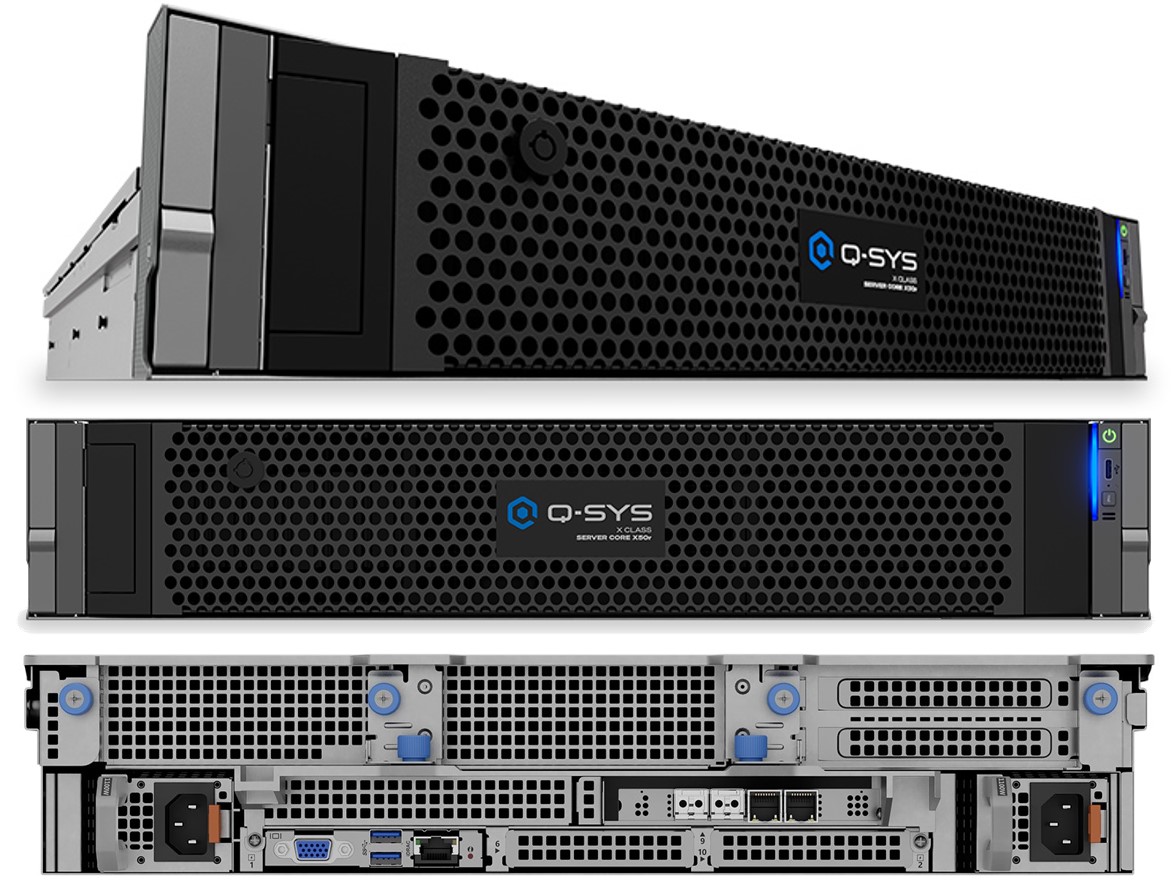 QSYS™ Core X50r     Q-SYS Server Core Systemprozessor