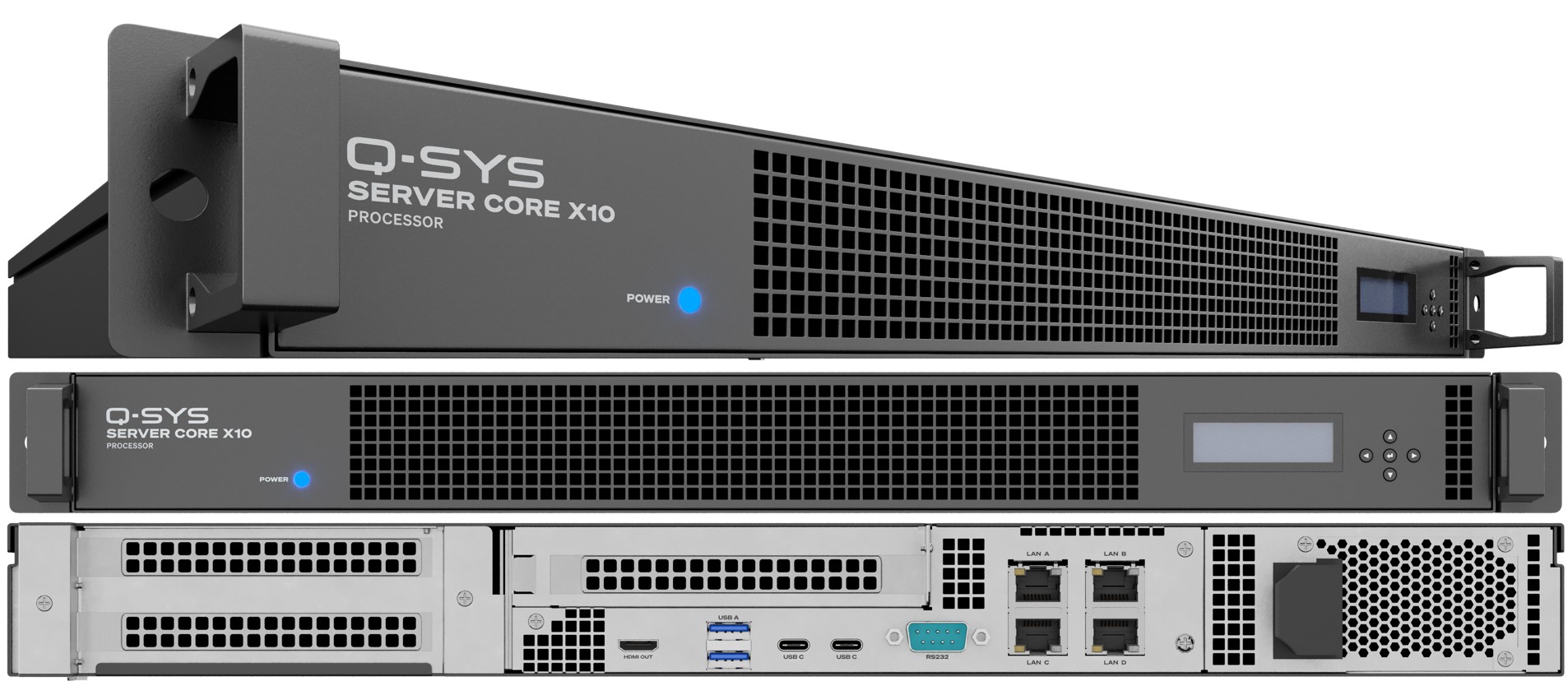 QSYS™ Core X10     Q-SYS Systemprozessor
