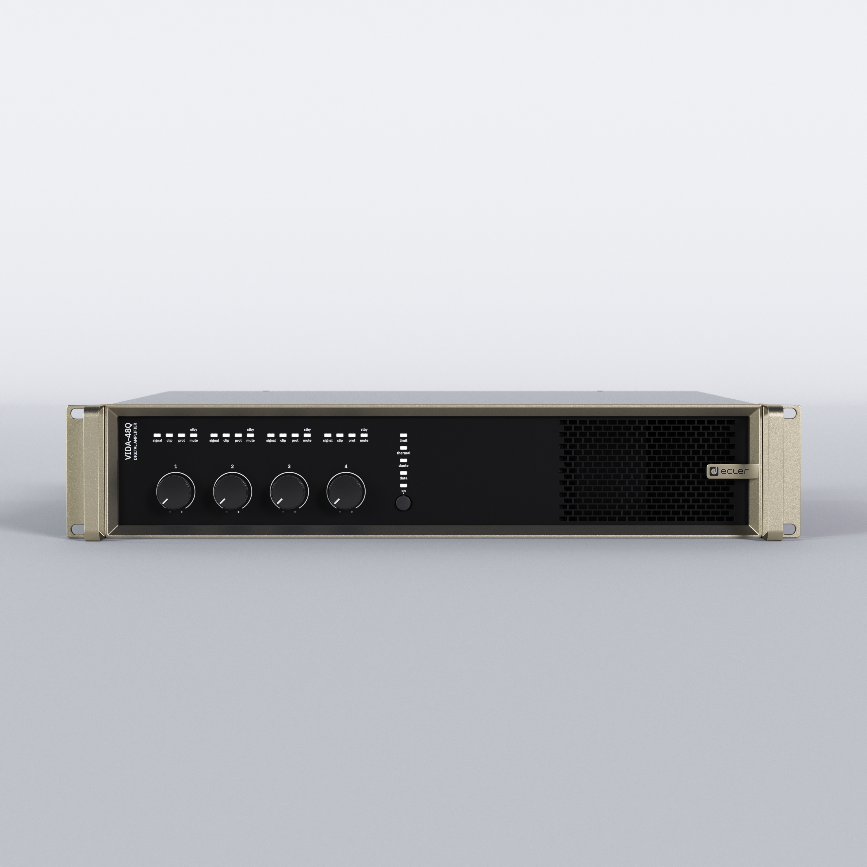 ECLER VIDA48Q   4CH 4800W DSP Dante/AES67 Amplifier