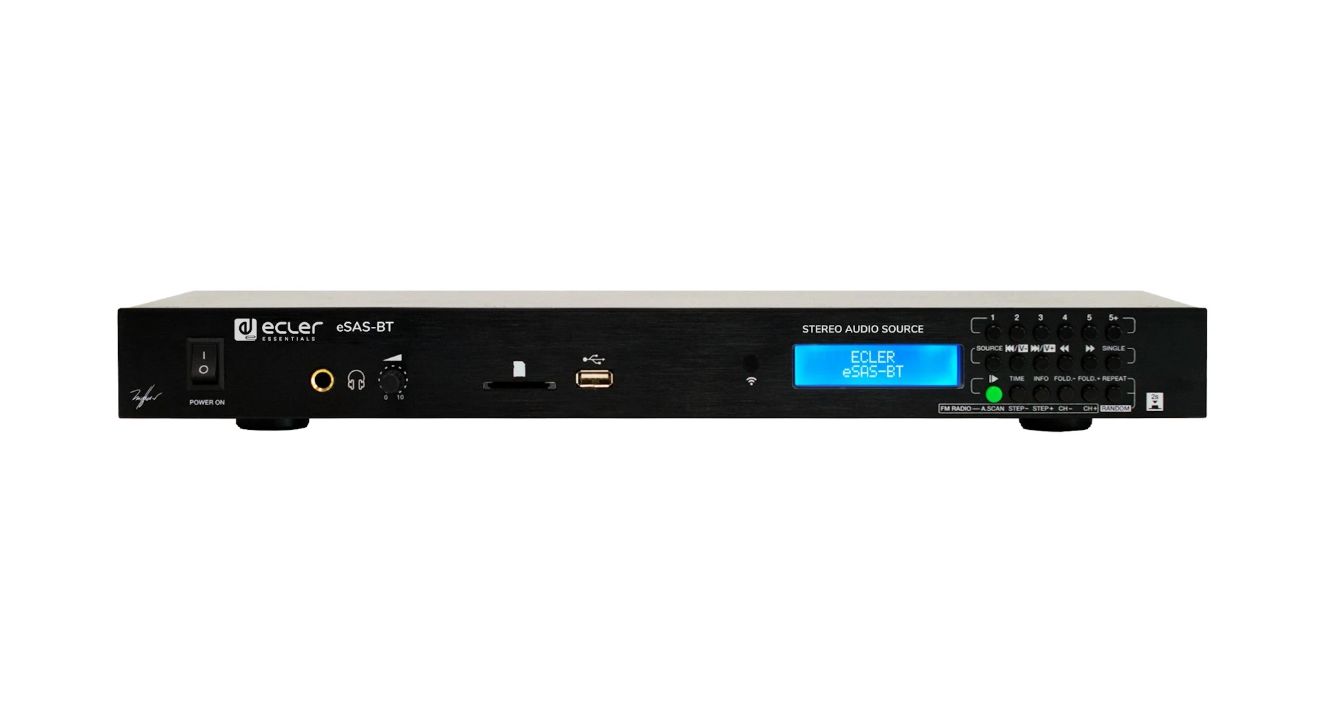 ECLER AudioPlayer ESASBT Mediaplayer USB, SD, FM, Bluetooth